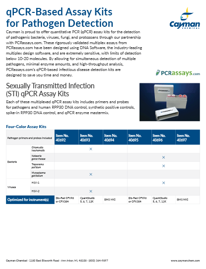 <p>​qPCR-Based Assay Kits for Pathogen Detection<br></p>
